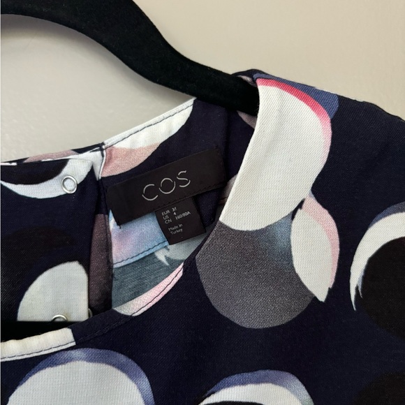 COS Colourful Short Sleeve Shift Dress, Size 4 - Picture 2 of 6